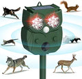 Bocianelli Animal Repeller Ultrasonic Solar Motion LED - Garden