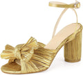 Stylish Bow Knot Heeled Sandals for Women - Perfect for Events