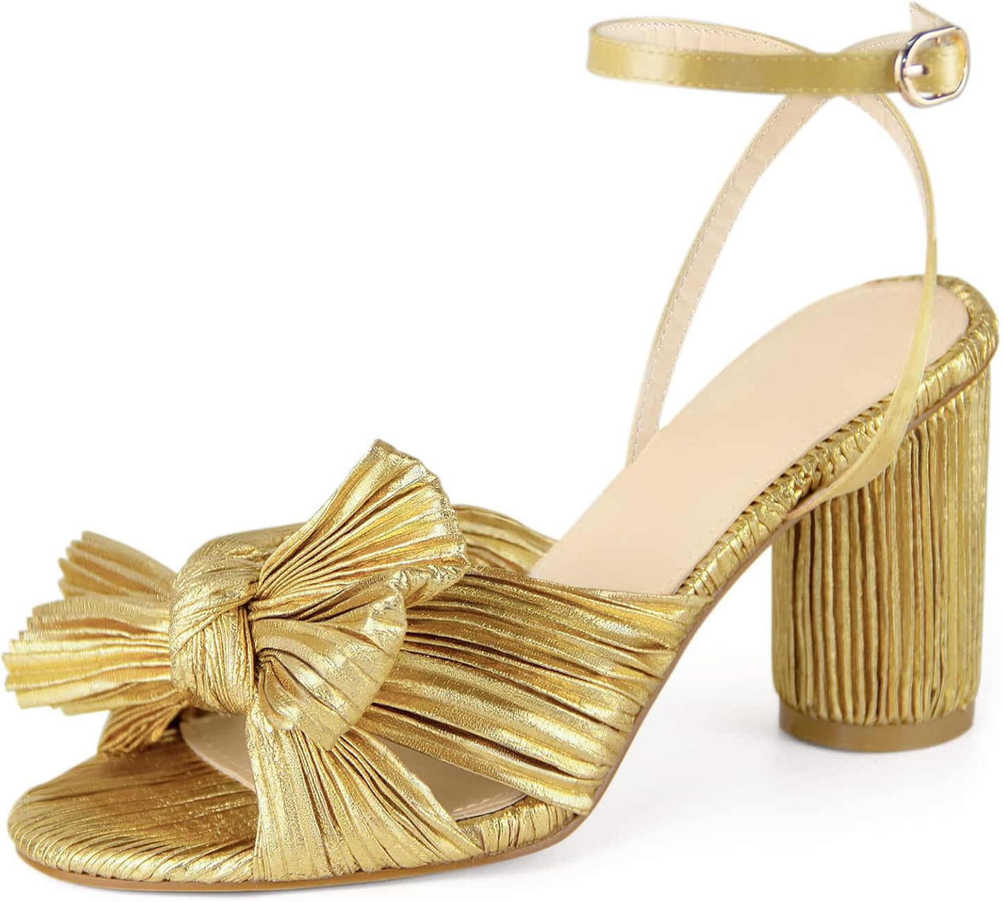 Stylish Bow Knot Heeled Sandals for Women - Perfect for Events