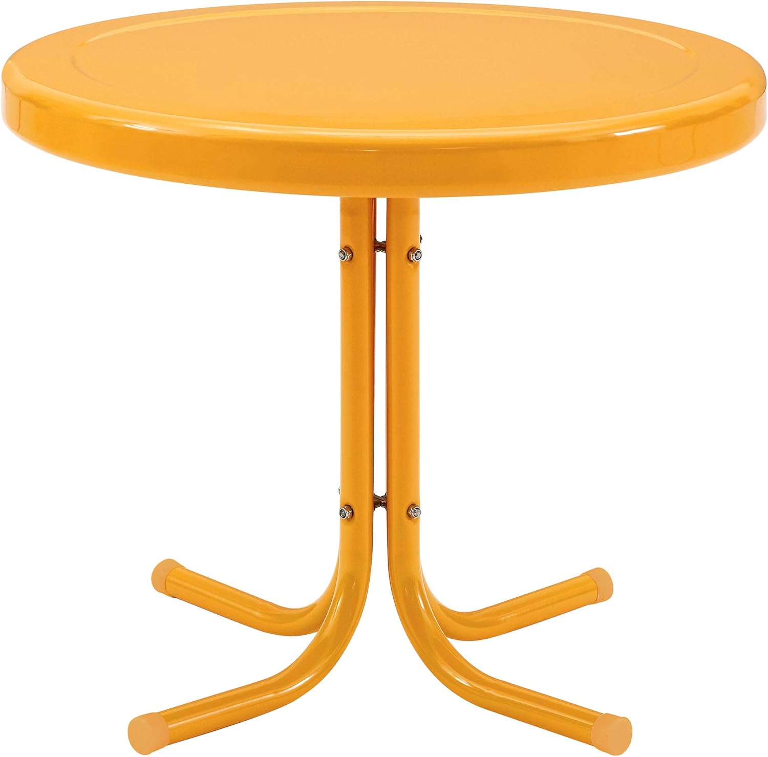 Crosley Griffith Retro Metal Outdoor Side Table for Patio Use