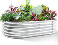 Land Guard Galvanized Metal Raised Garden Bed Kit for Outdoor Use