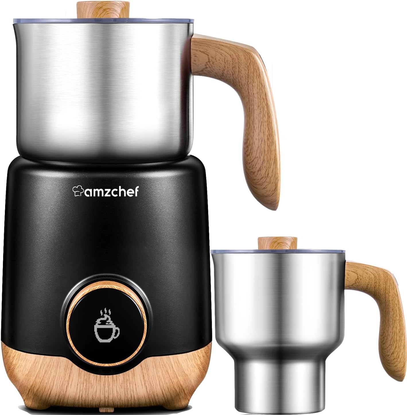 8-in-1 Induction Heating Milk Frother for Perfect Foam Drinks