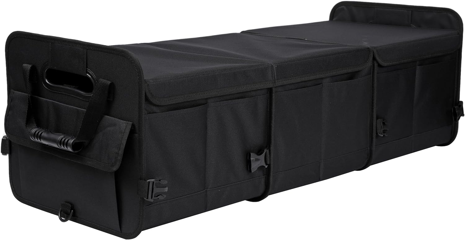 Car Trunk Organizer with Lid for SUV, Truck, Sedan - XL Size