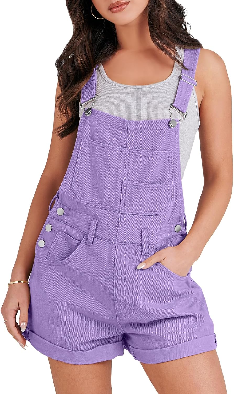 Stylish Denim Overalls for Women - Casual Summer Shortalls