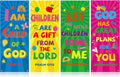 Church Banners with Scripture 4 Pc Set - Uplifting Sanctuary Decor