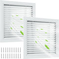 Gable Vent 26 in x 26 in Aluminum Alloy Wall Vent - Durable