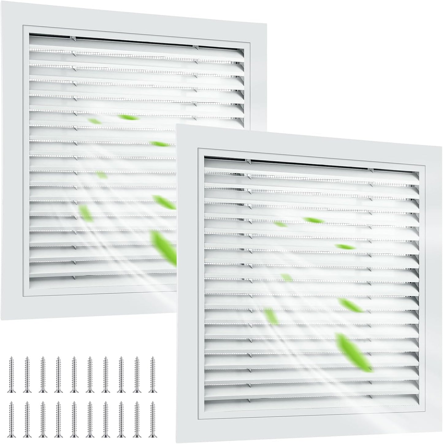 Gisafai 26in x 26in Gable Vent Aluminum Alloy Wall Vents for Home