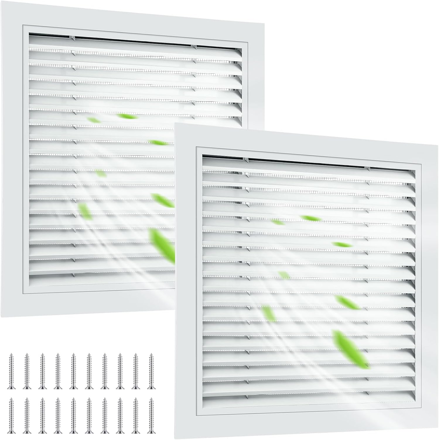 Gisafai 26in x 26in Gable Vent Aluminum Alloy Wall Vents for Home
