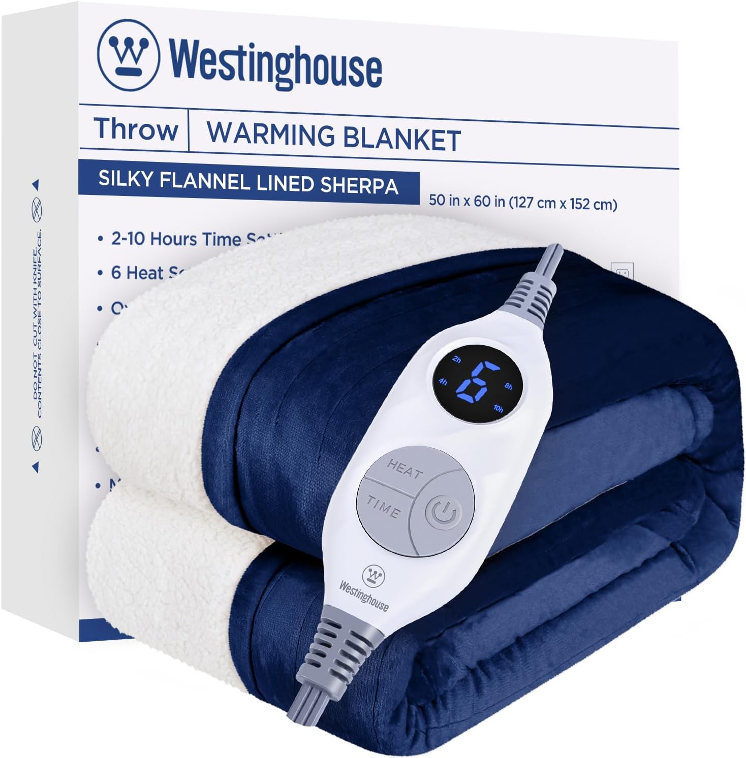 Westinghouse Electric Blanket Heated Throw for Cozy Comfort