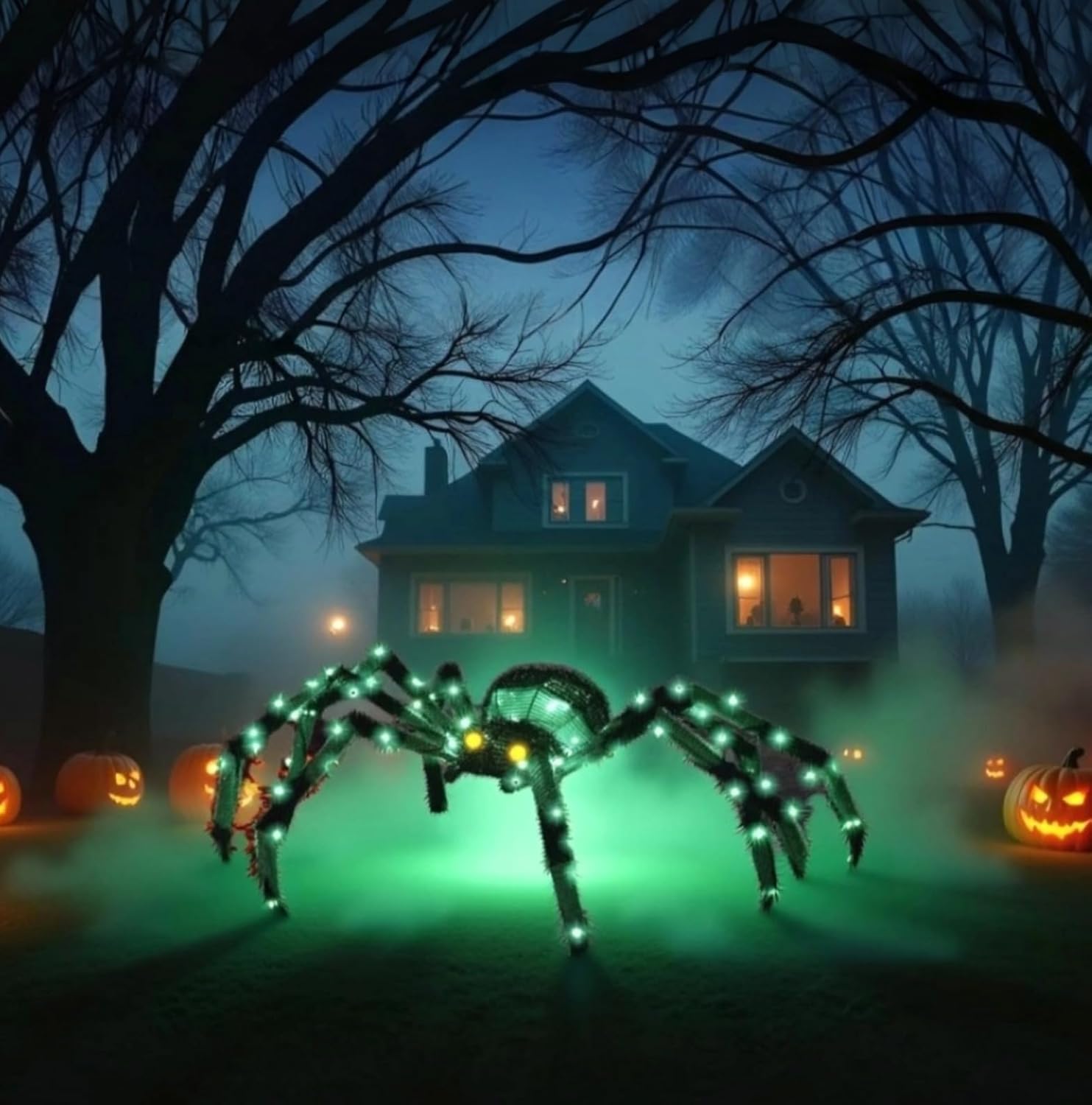 Giant Spider Halloween Decorations for Outdoor Scares and Fun
