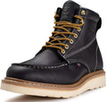 SUREWAY 6in Wedge Moc Toe Work Boots for Men - Comfort & Slip