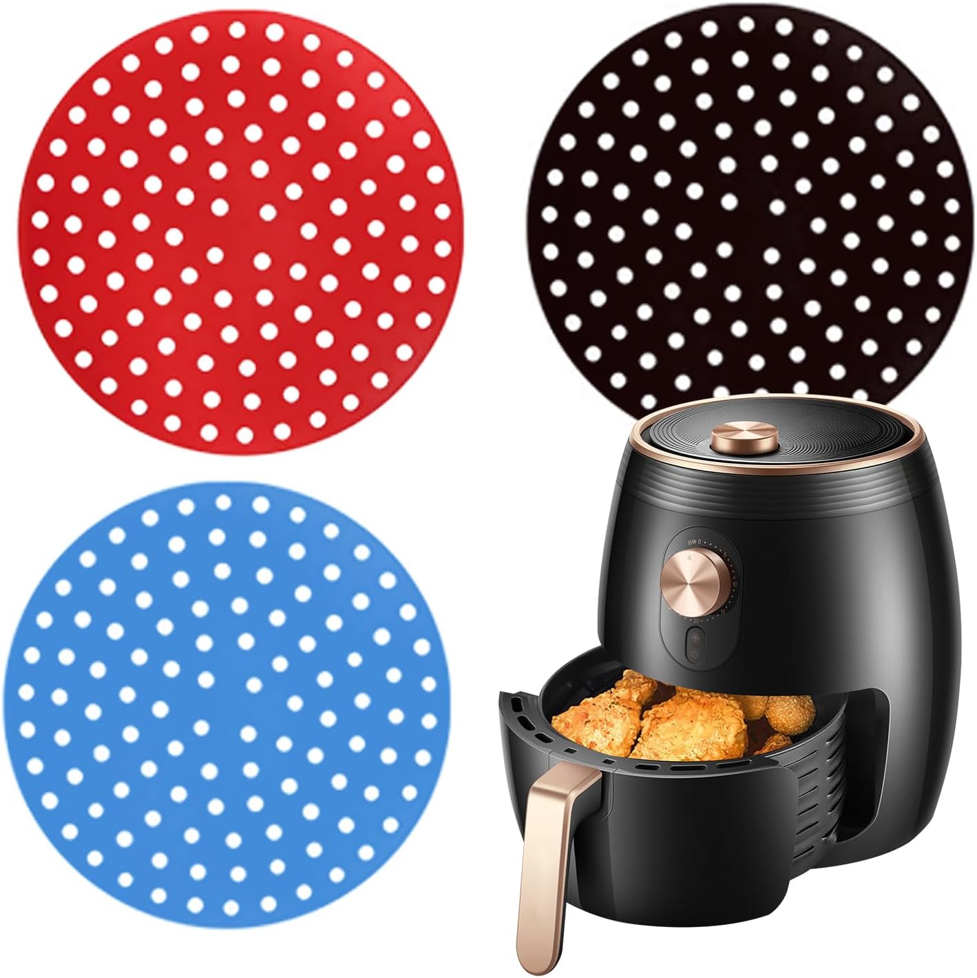 Non-Stick Reusable Silicone Liners - 3 Pack
