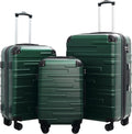 Coolife Luggage Expandable 3-Piece Suitcase Set - Smooth Spinner