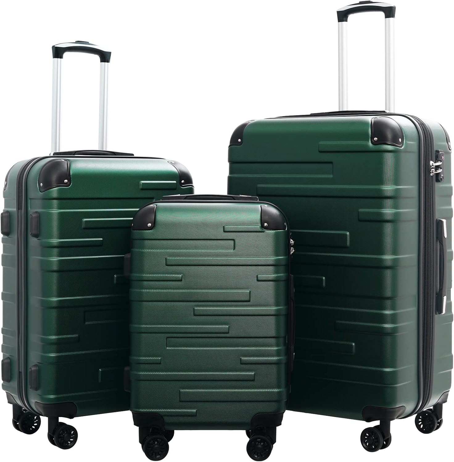 Coolife Expandable Luggage Set with TSA Lock and Spinner Wheels