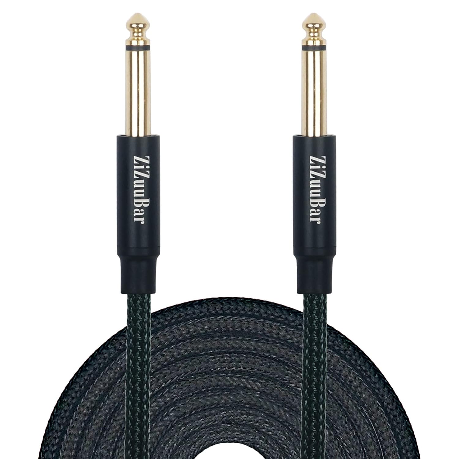 ZiZuuBar 10ft Black Guitar Cable - Crystal Clear Sound