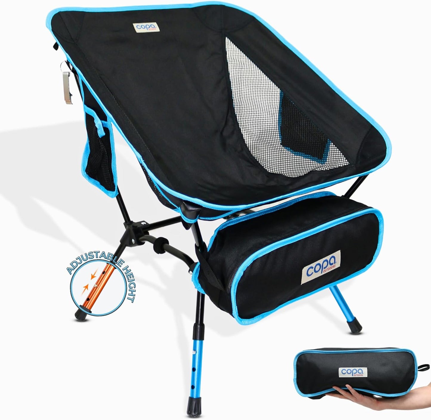 Ultra Light Blue Folding Camping Chair