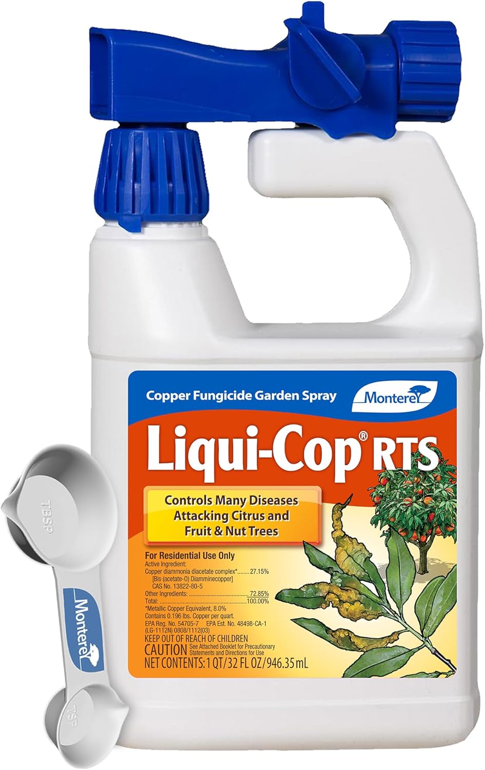Monterey Liqui-Cop Copper Fungicidal Spray for Plant Health