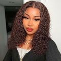 Chocolate Brown Deep Wave BOB Lace Front Wig 13x4 HD - Ready to Wear
