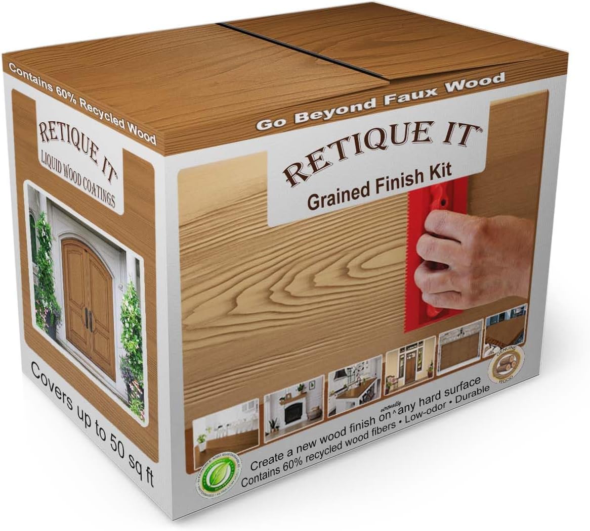 Retique It Wood Finish Multi-Purpose Kit for Stunning Wood Look