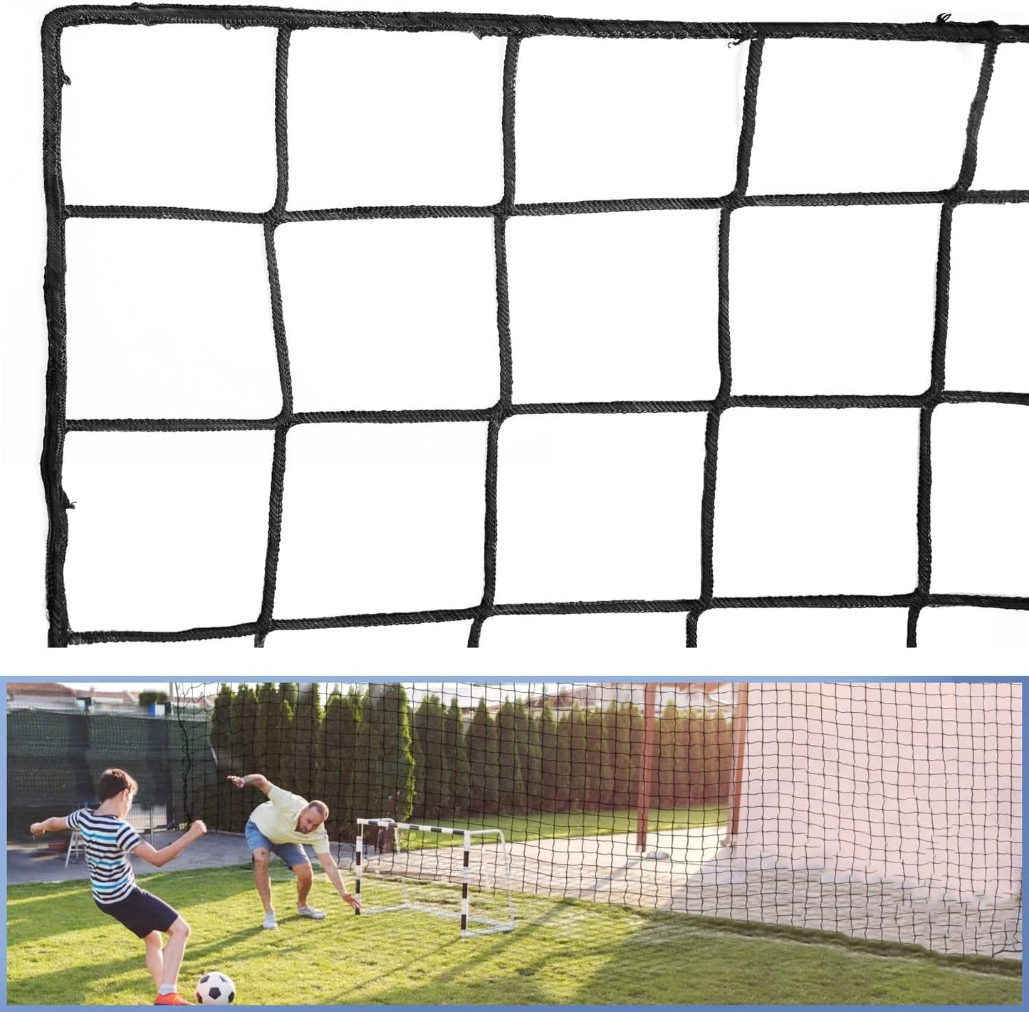 Soccer Backstop Net for High Impact Practice and Training