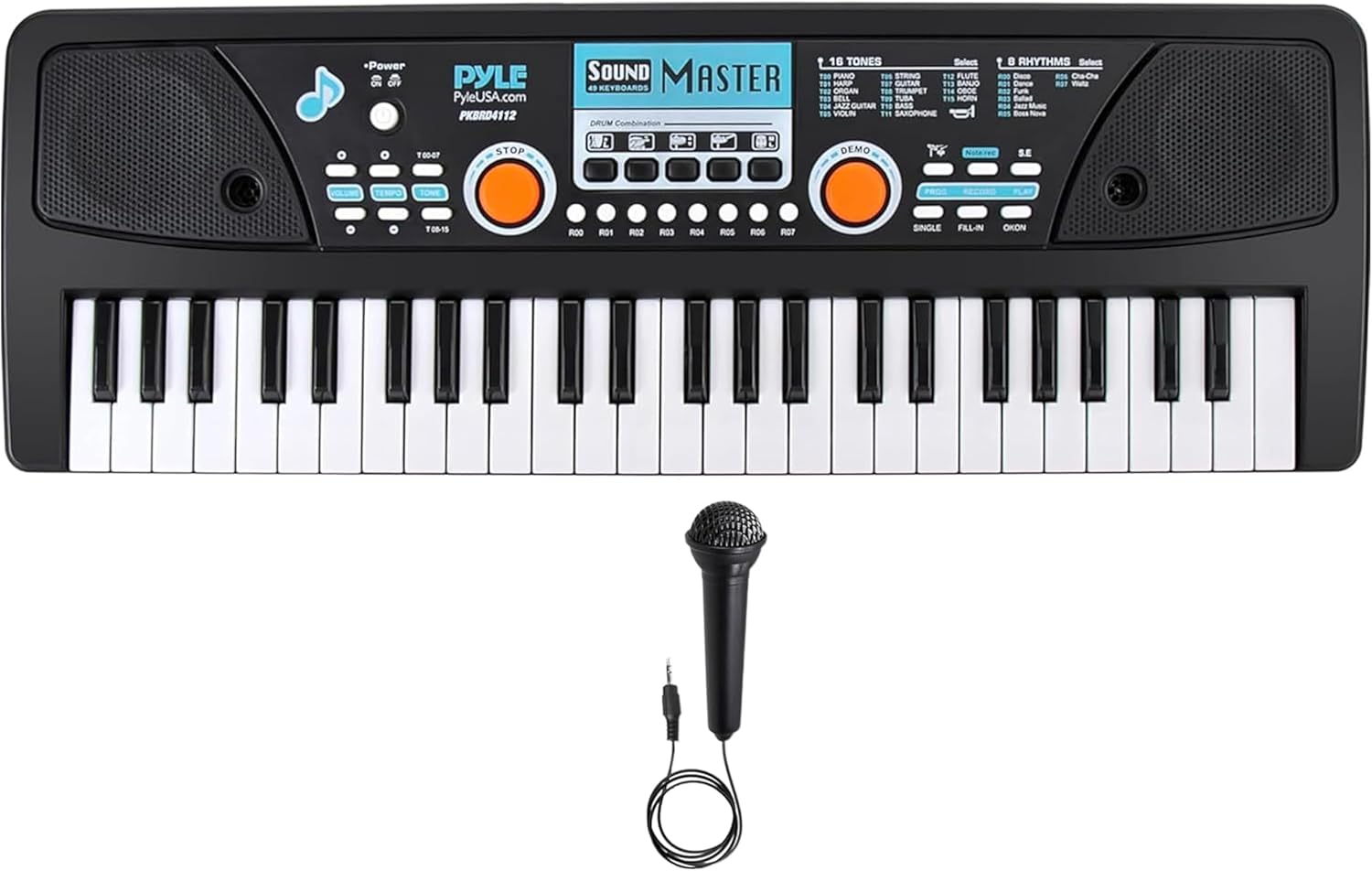 Pyle 49-Key Electric Keyboard - Portable Karaoke Piano