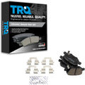 TRQ Rear Brake Pads Ceramic Compatible with 2012-2019 Fiat 500 - Quiet