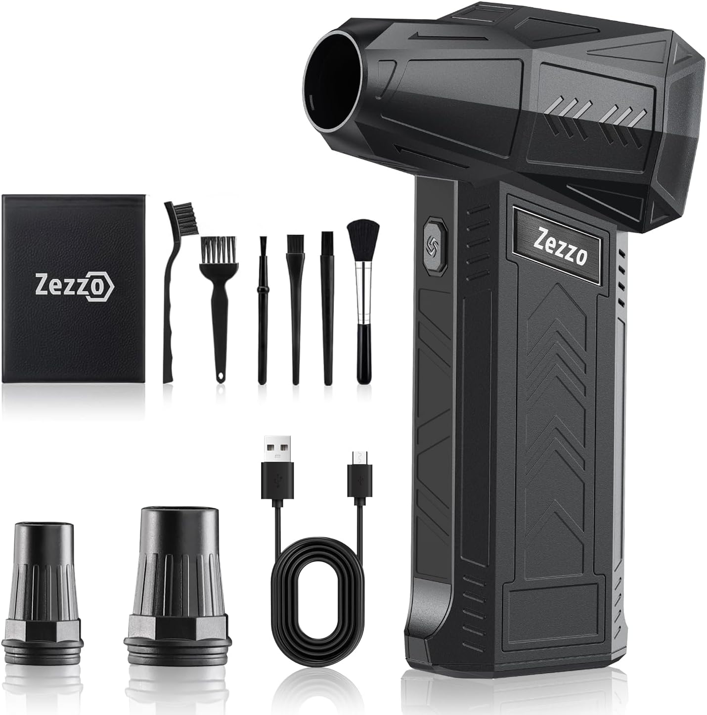 Zezzofan Ultra-Powerful Cordless Air Duster - 3-Speed Blower