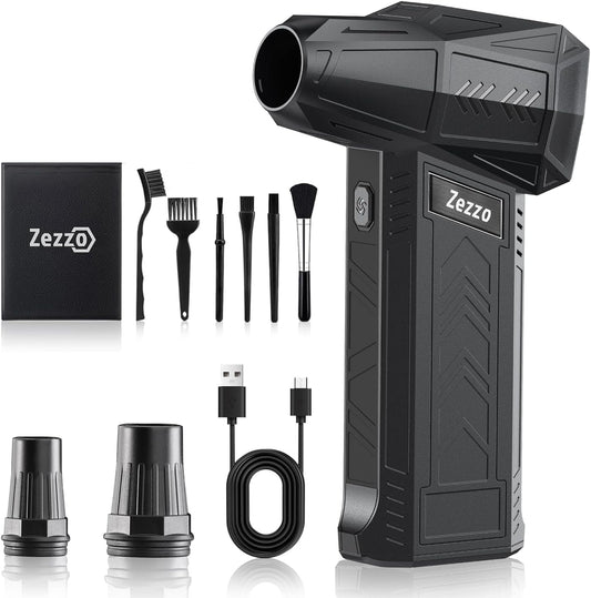 Zezzofan Ultra-Powerful Cordless Air Duster - 3-Speed Blower