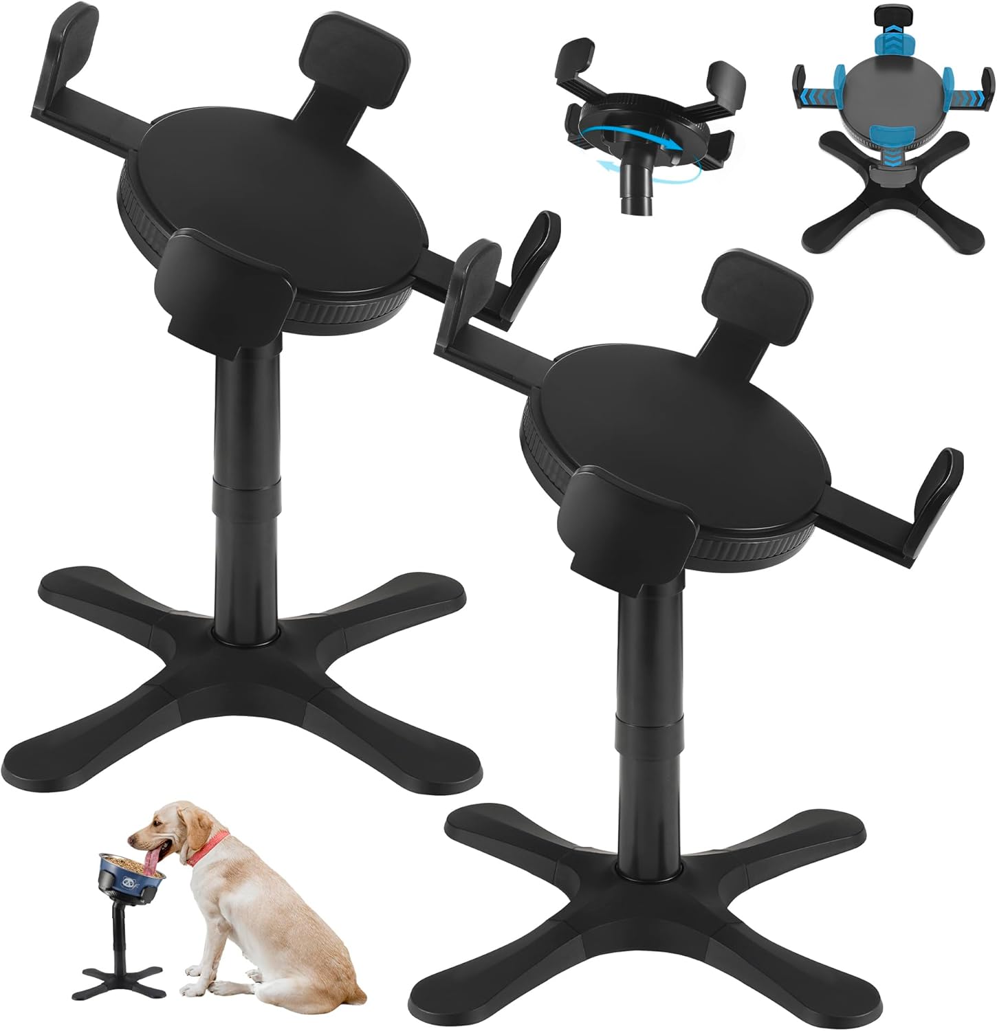 Elevated Adjustable Dog Bowl Stand for Medium & Large Breeds