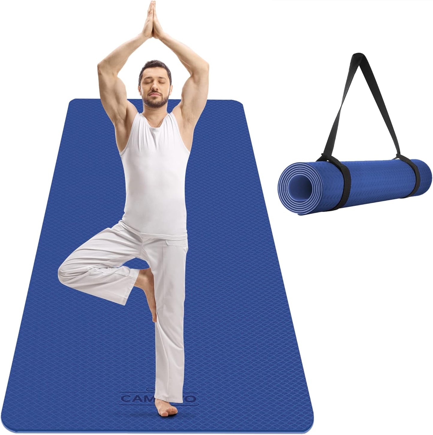 Extra Wide Yoga Mat for Women and Men - Non-slip Fitness Mat