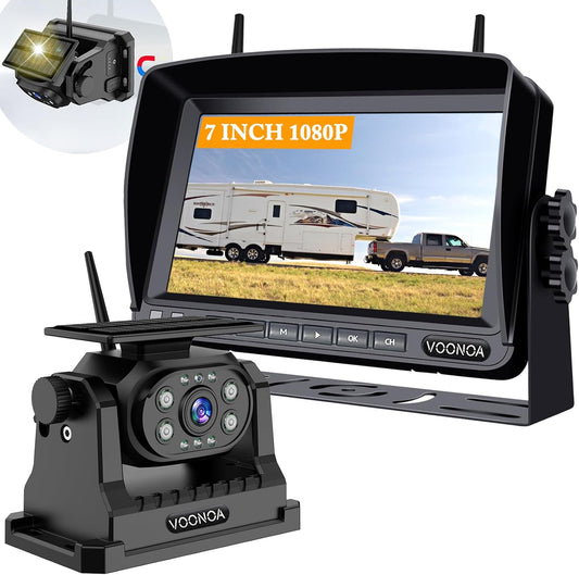 HD Wireless Magnetic Backup Camera + Solar Power