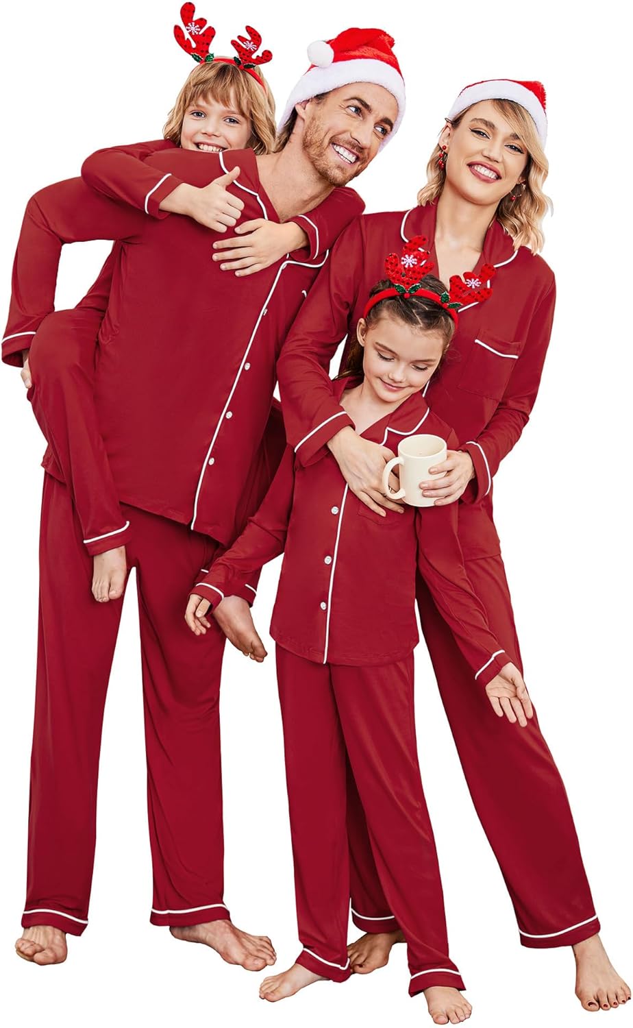 Ekouaer Christmas Family Matching Pajamas for Festive Fun