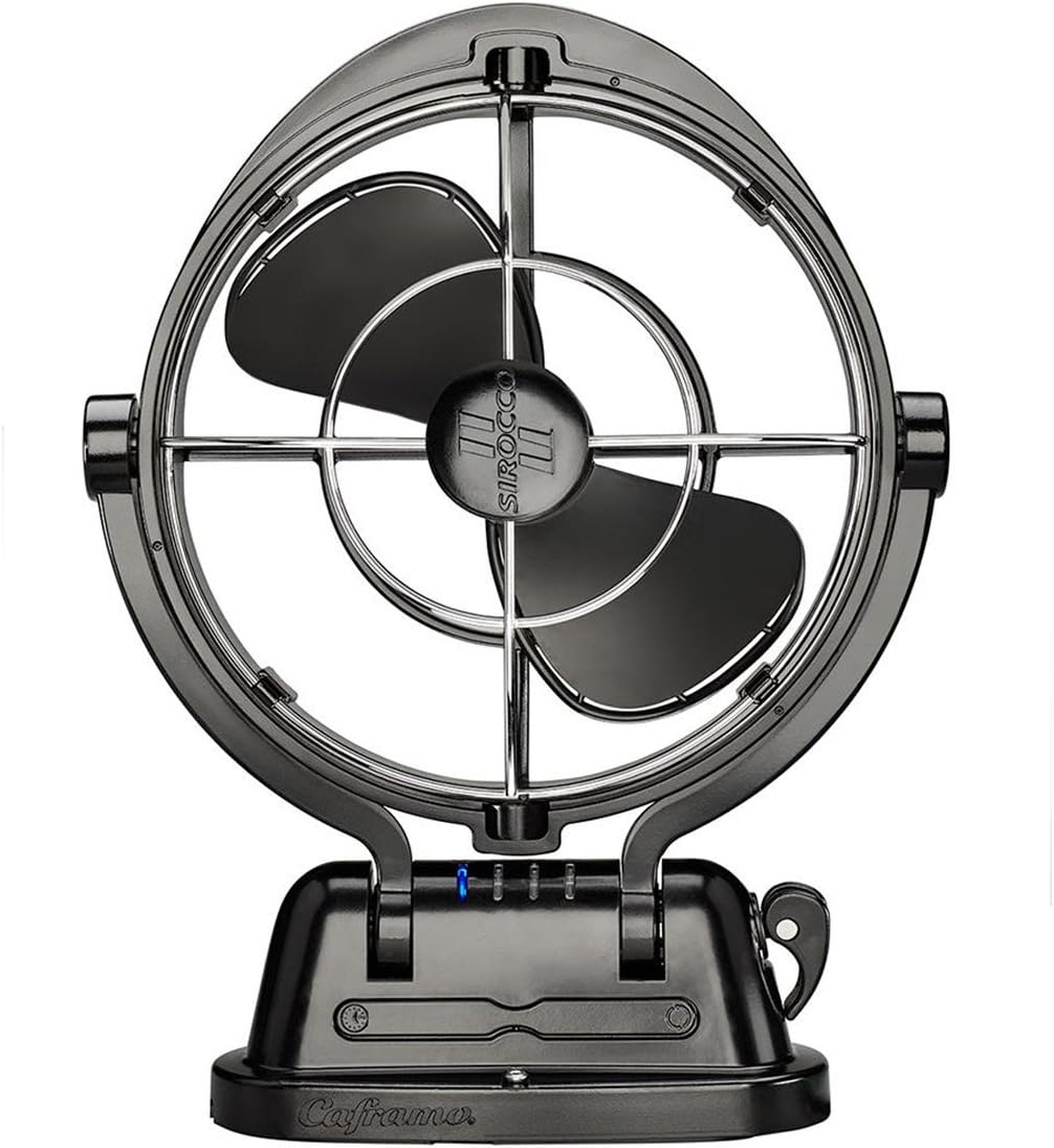 Sirocco II Fan for Boats and RVs - Low-Power Draw & Quiet