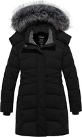 Girls' Winter Coats Long Puffer Jacket with Hood - Warm, Waterproof