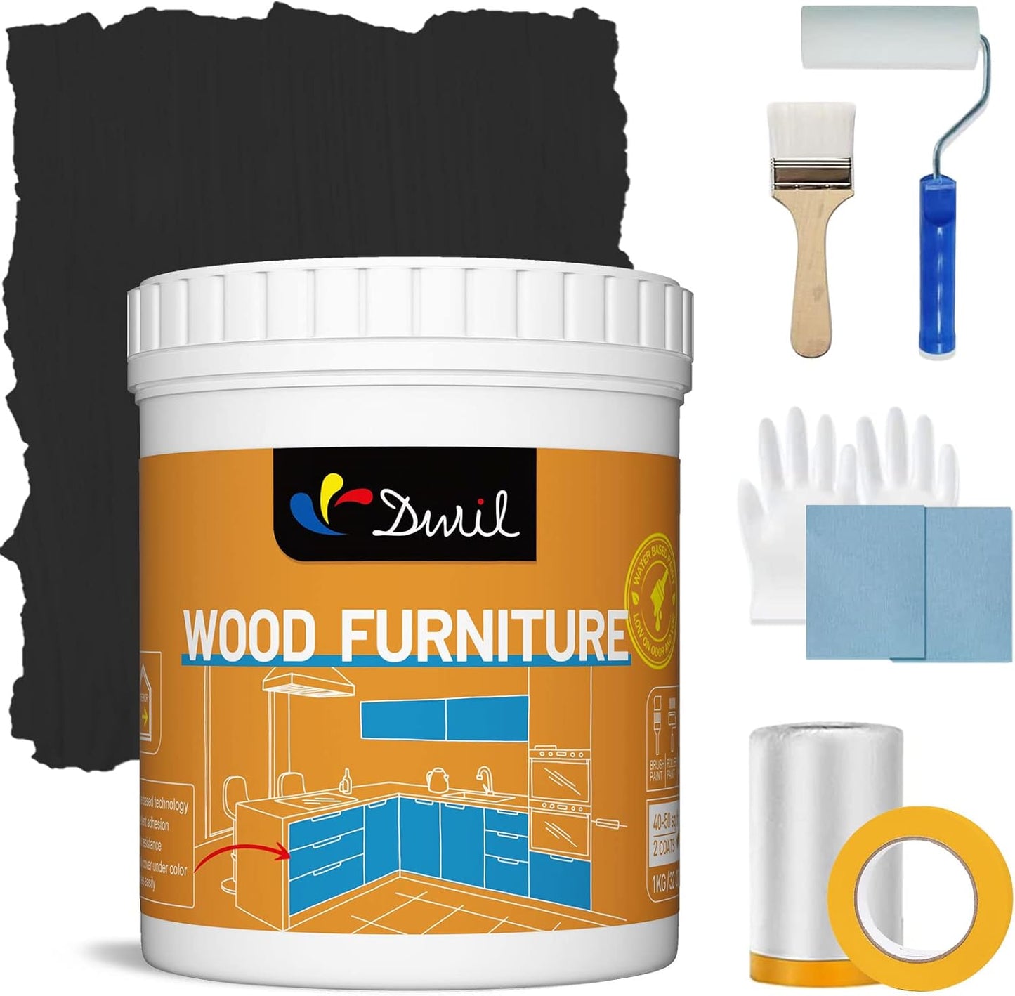 DWIL Acrylic Wood Paint for Furniture - Non-Toxic & Eco-Friendly