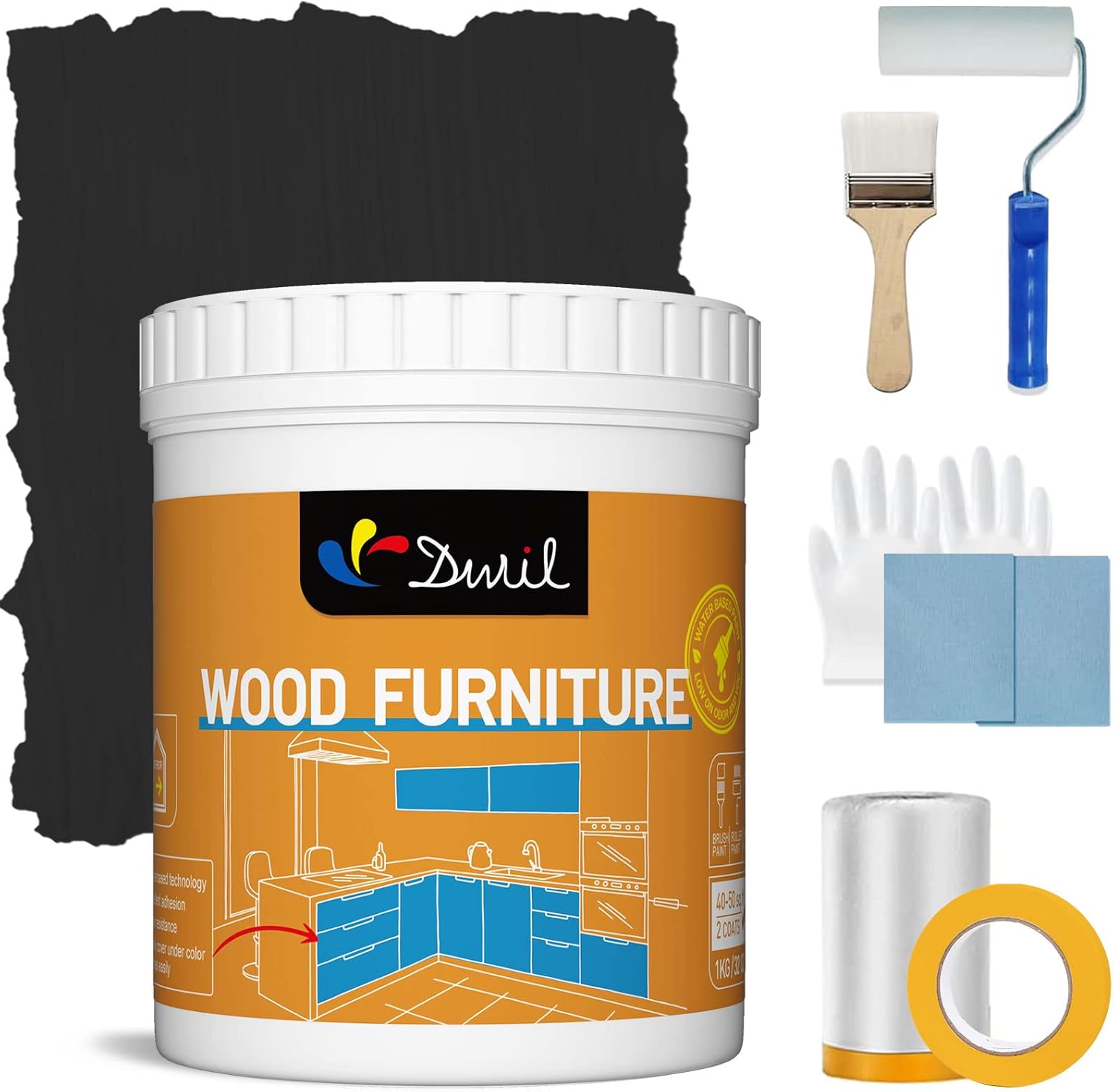DWIL Acrylic Wood Paint for Furniture - Non-Toxic & Eco-Friendly