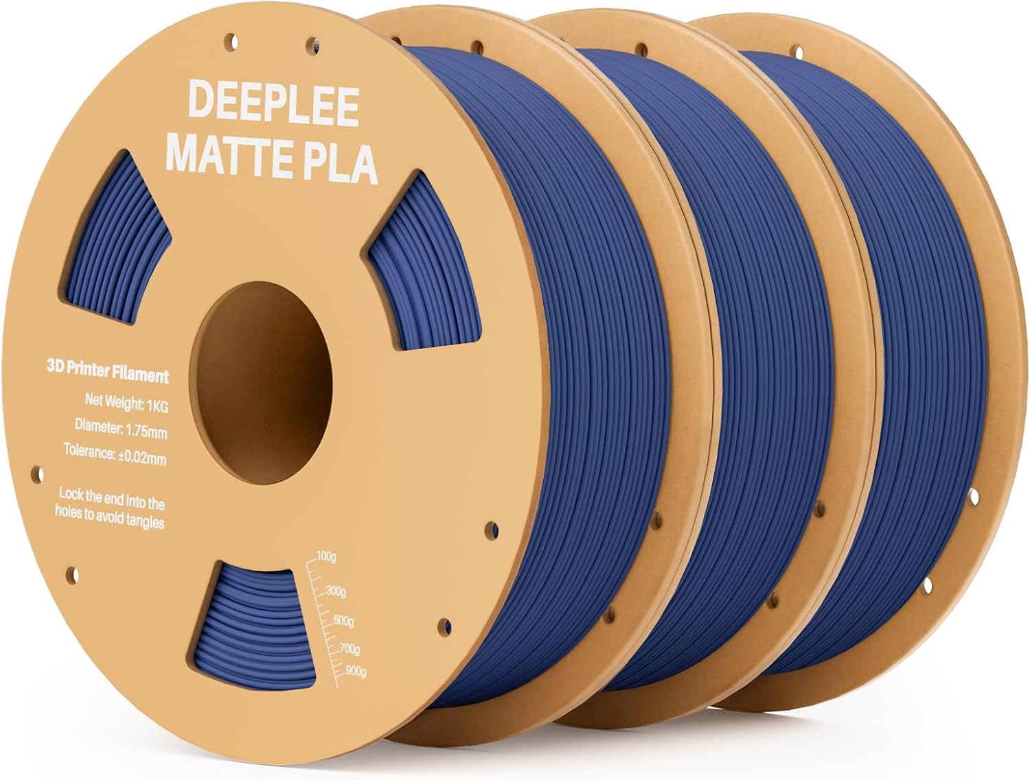 DEEPLEE Matte PLA Filament 1.75mm for 3D Printing Projects