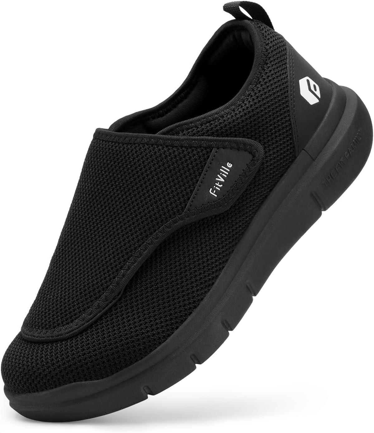 FitVille Diabetic Shoes for Men - Extra Wide Slip-on Comfort