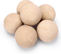 Ceramic Fire Balls Set of 6, 5 Inch Decorative Fire Stones