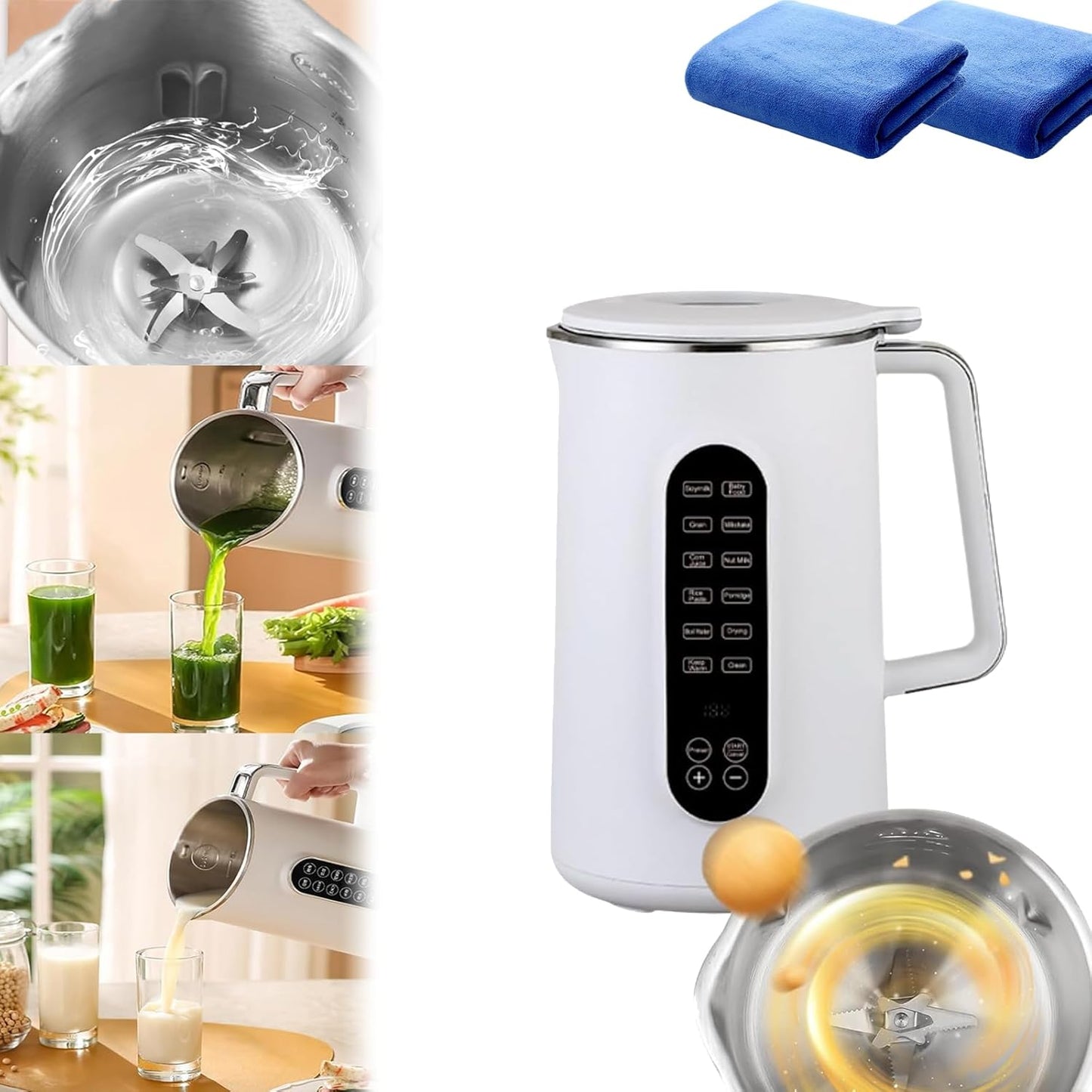 Nut Milk Maker - 12 Functions, No Straining, Large Capacity