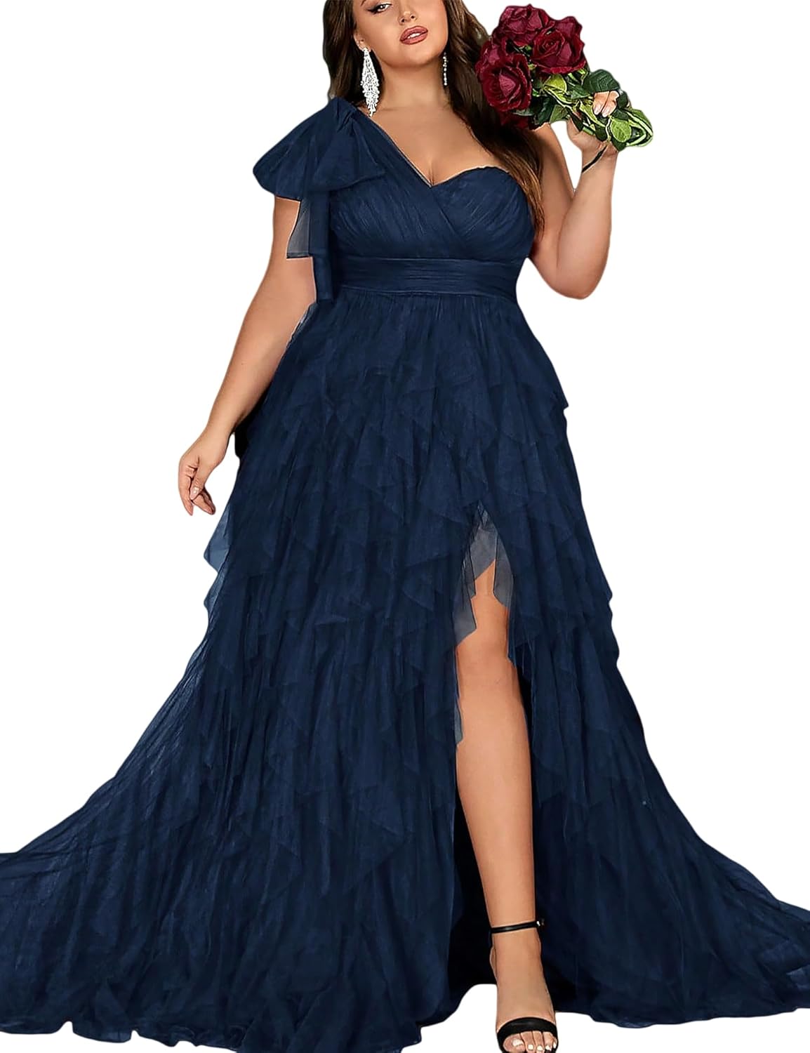 Elegant Women's Plus Size Wedding Guest Long Dress for Summer