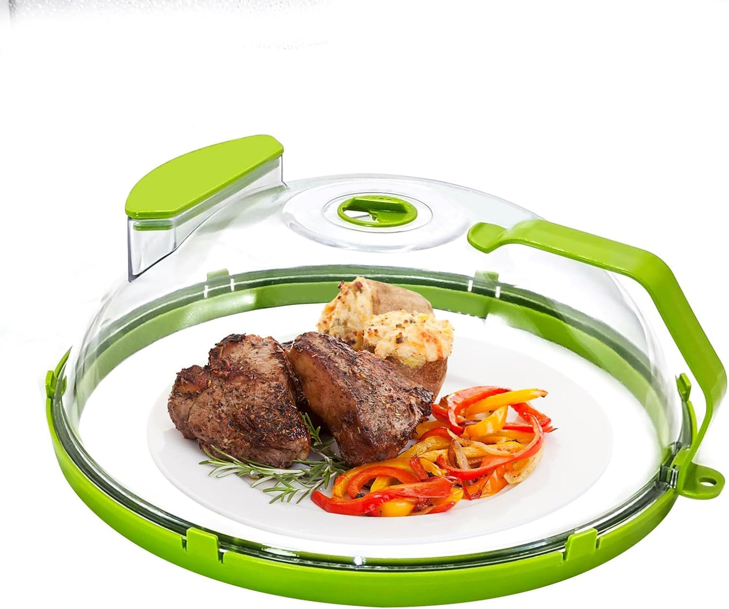12 Microwave Splatter Cover with Handle & Vents