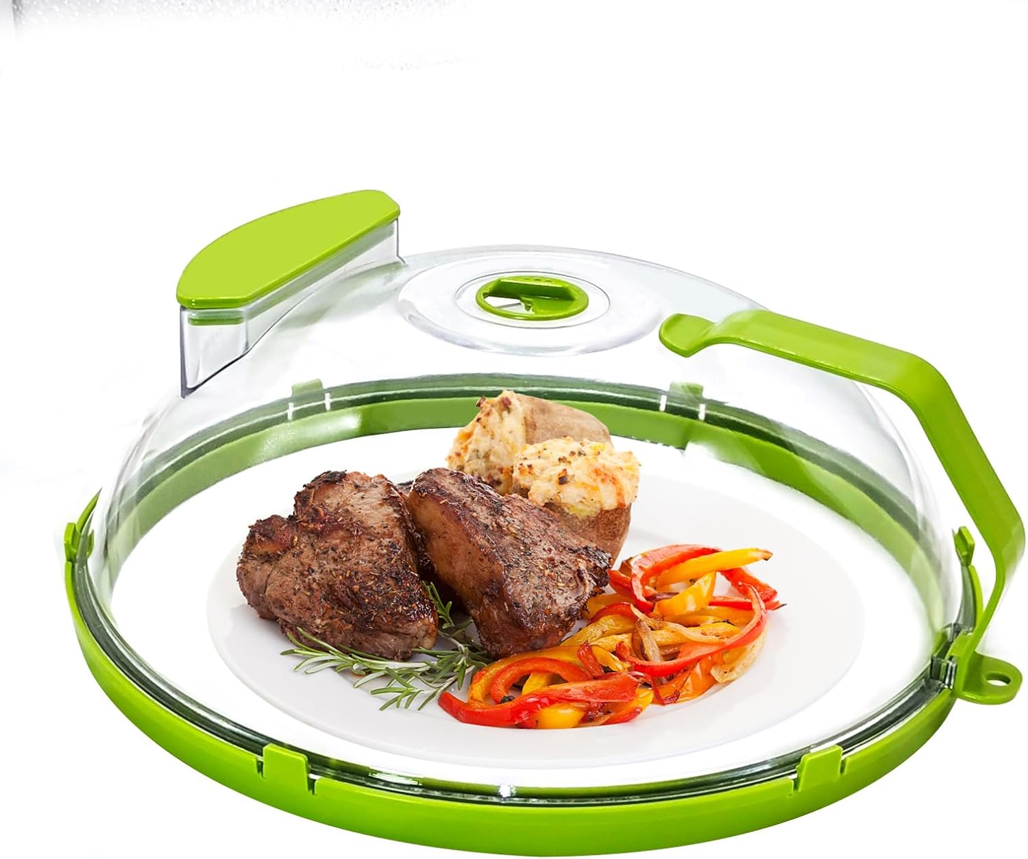 12 Microwave Splatter Cover with Handle & Vents