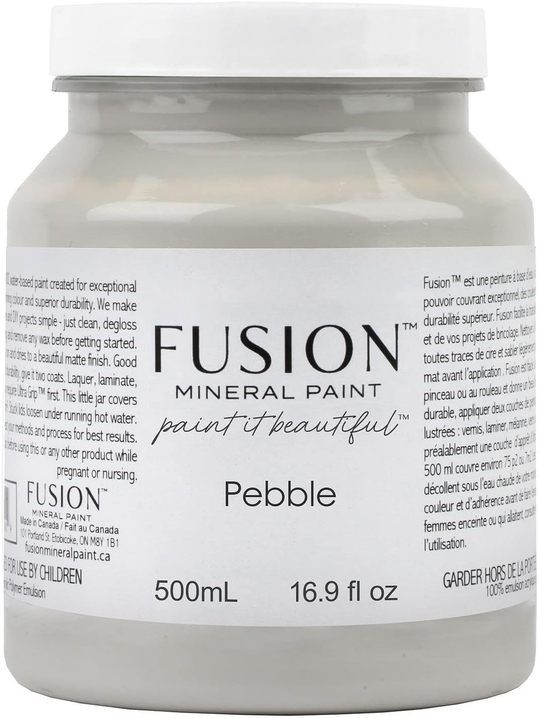 Fusion Mineral Paint 500 ml Pebble - Easy All In One Solution