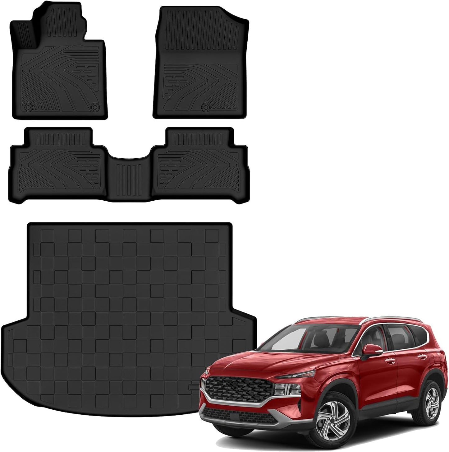 Auxko All Weather Floor Mats for Hyundai Santa FE 2021-2023