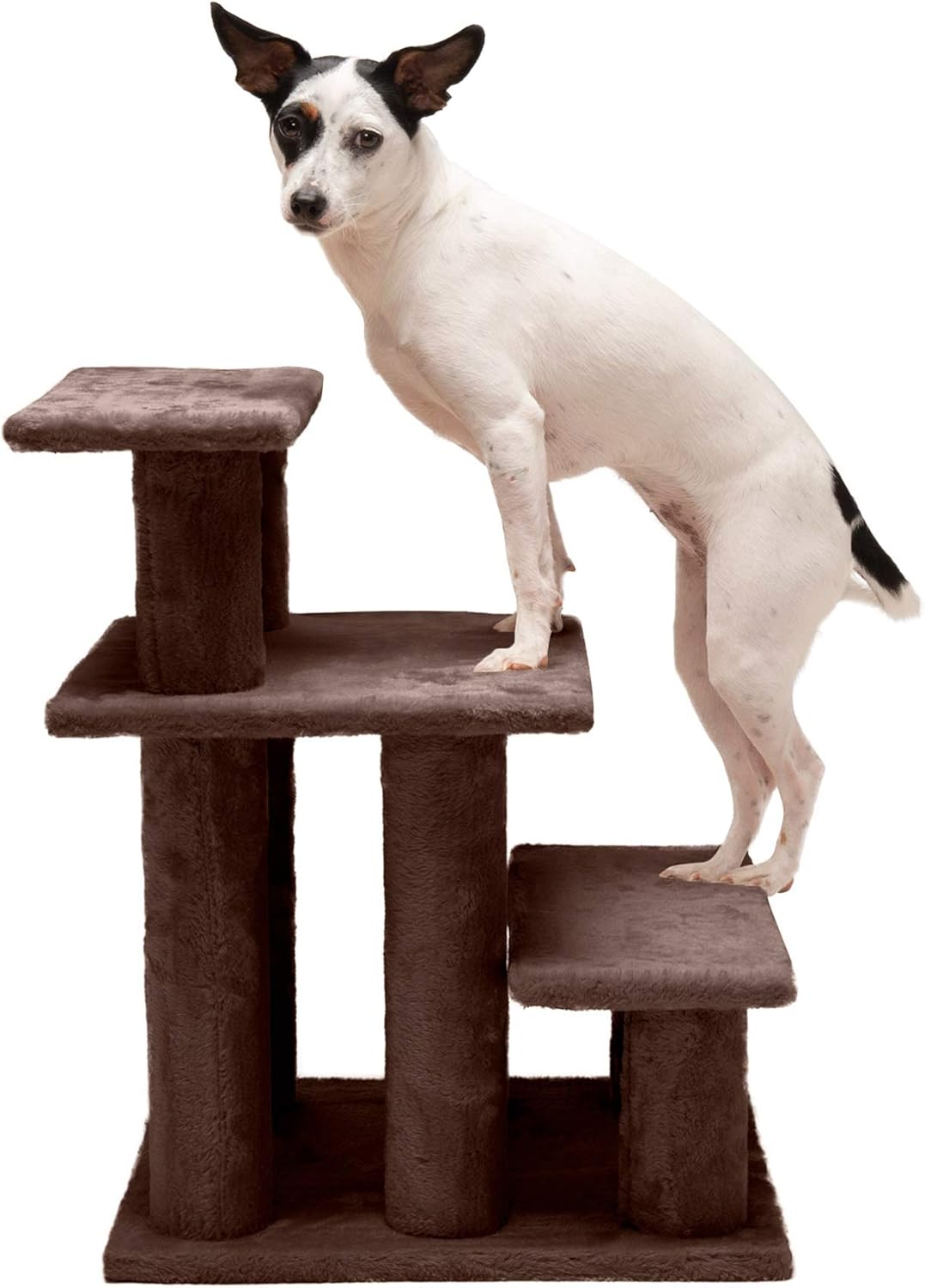 Furhaven Steady Paws Multi-Step Pet Stairs for High Beds & Sofas