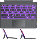 OMOTON Wireless Keyboard for Surface Pro 12.3 in - Backlit Slim Cover