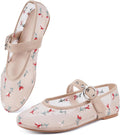 Leopard Flats for Women Mesh Ballet Flats Mary Jane - Embroidered