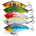 Sougayilang Hard Bait Minnow VIB Lure 5PCS - Life-Like Sinking