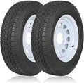 ST175/80D13 Bias Trailer Tire and 13in White Wheel Assembly - Durable